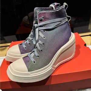 Converse Wmns Chuck 70 De Luxe Wedge Platform High 'Denim Ombre'